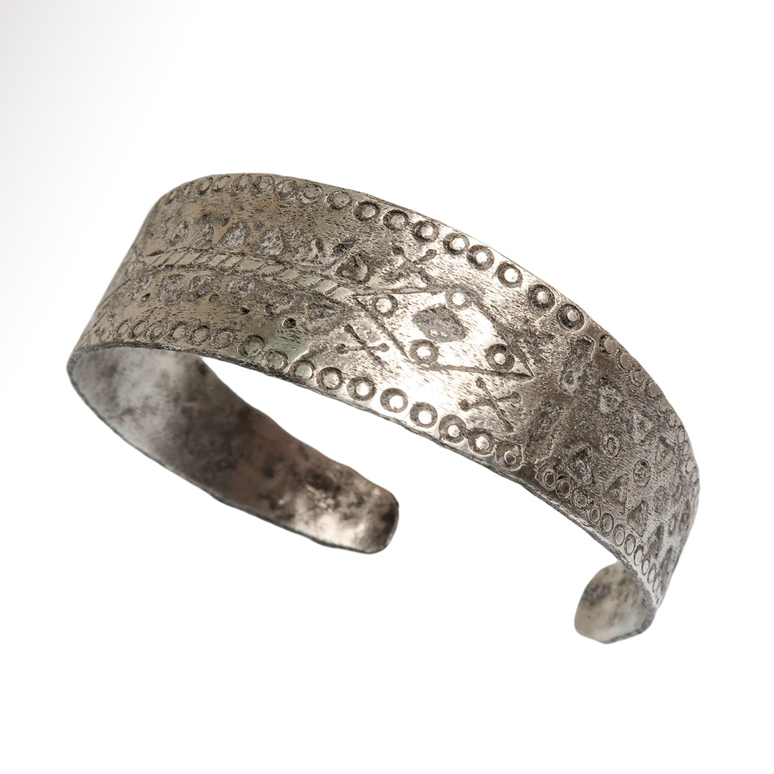 Viking Solid Silver Bracelet, c. 9th-10th Century A.D. (1 of 6)