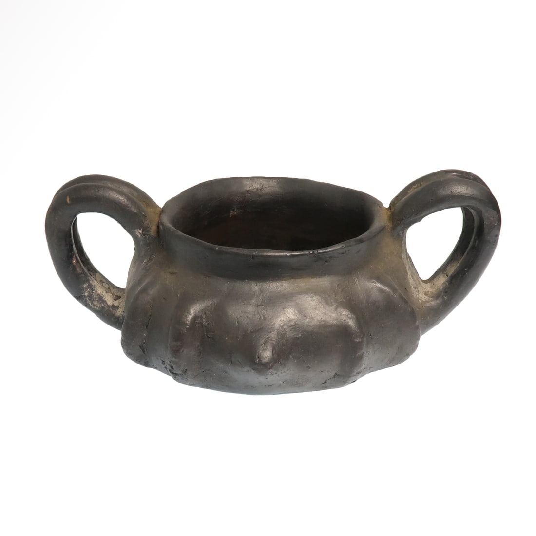 Etruscan Bucchero Kantharoid Black Ware Vessel, c. 7th-6th century B.C. (1 of 6)