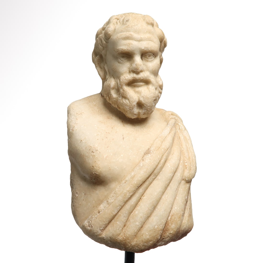 Roman Marble Portrait Bust of a Philosopher, Probably Socrates, c. 2nd Century A.D. (1 of 7)