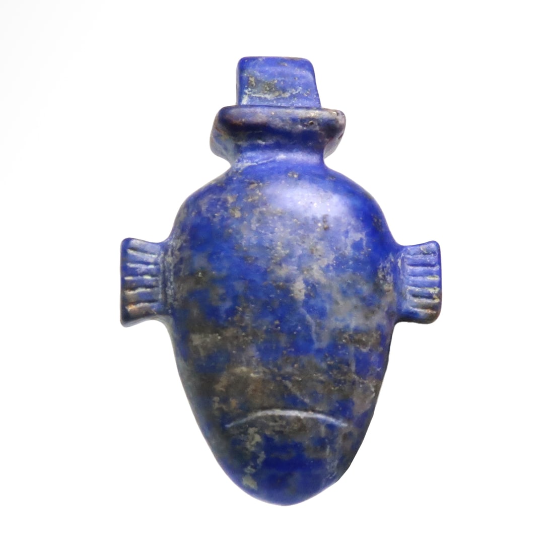 Egyptian Lapis Lazuli Heart Amulet, New Kingdom, c. 1550-1070 B.C. (1 of 6)