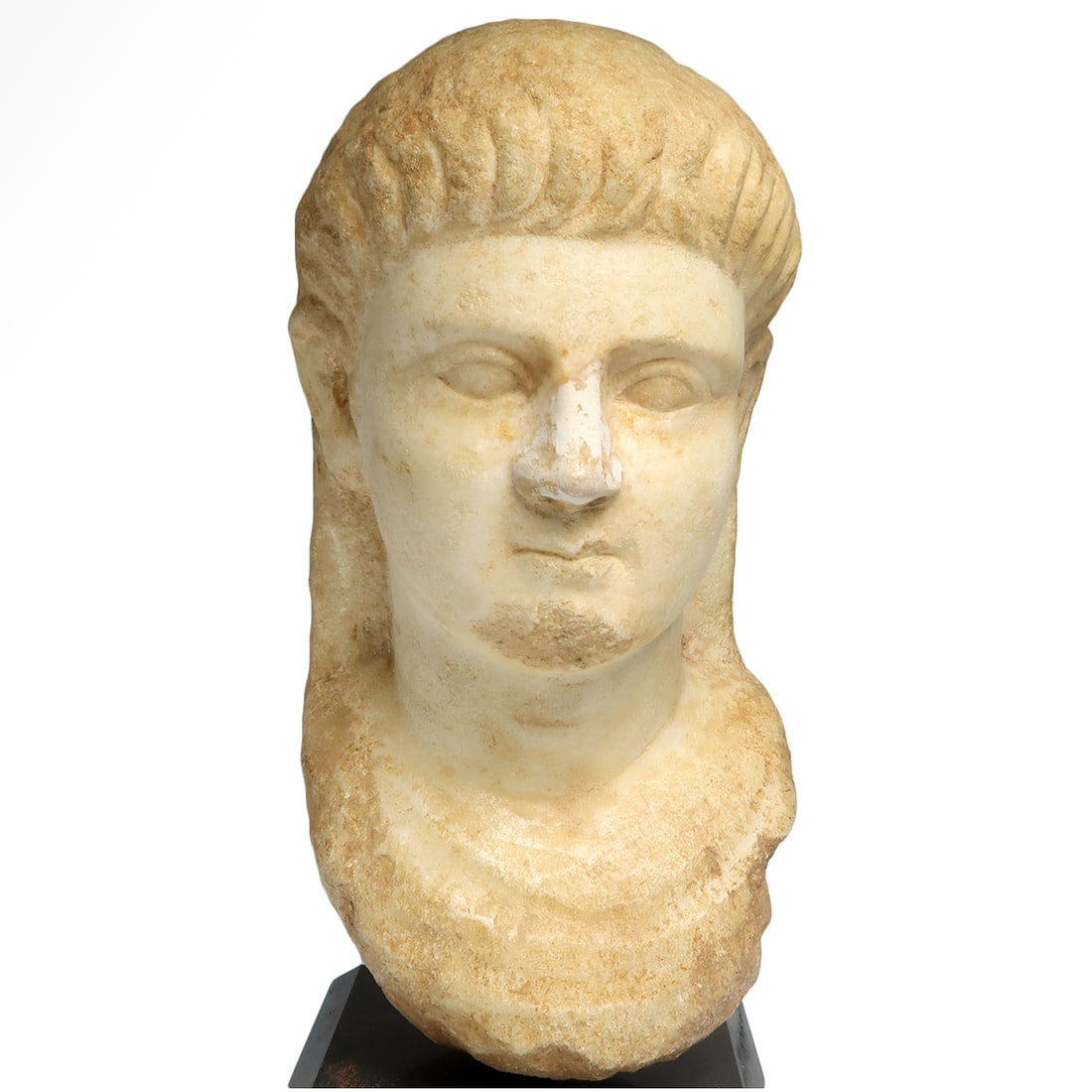 Greek Marble Bust of a Youth, c. 3rd Century B.C. (1 of 7)