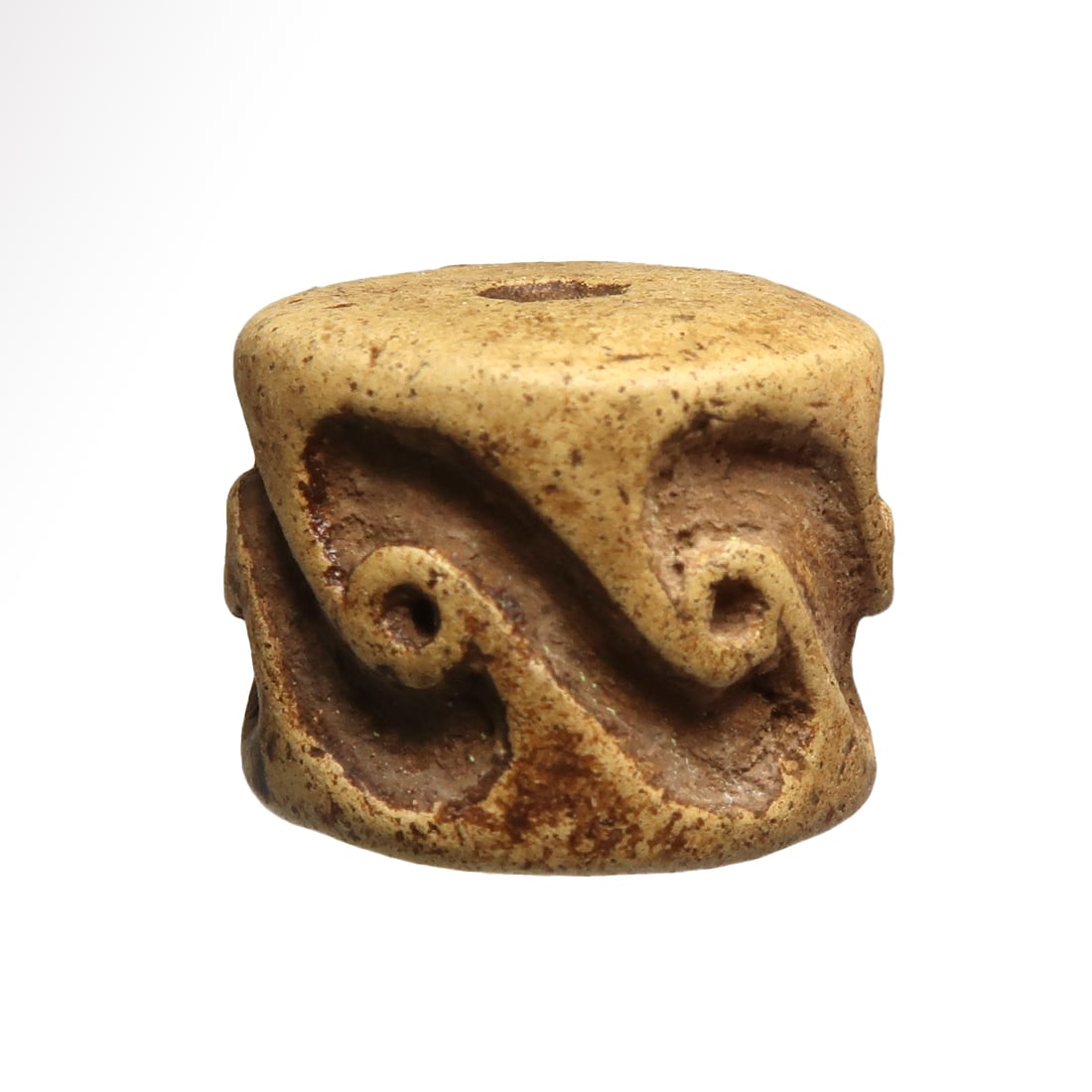 Sumerian Yellow Jasper Cylinder Seal, Jemdet Nasr, c. 3200-3000 B.C. (1 of 6)