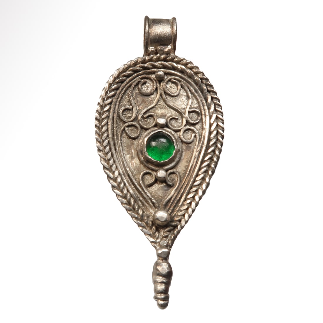 Roman Silver Drop Pendant, c. 1st-2nd Century A.D. (1 of 6)