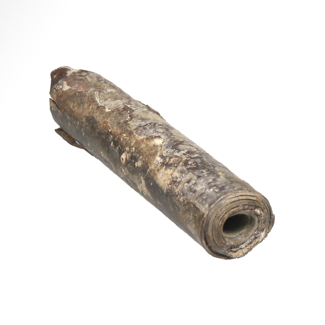 Western Asiatic Lead Scroll with Aramaic Magic Incantation, c. 2nd-8th Century A.D. (1 of 5)