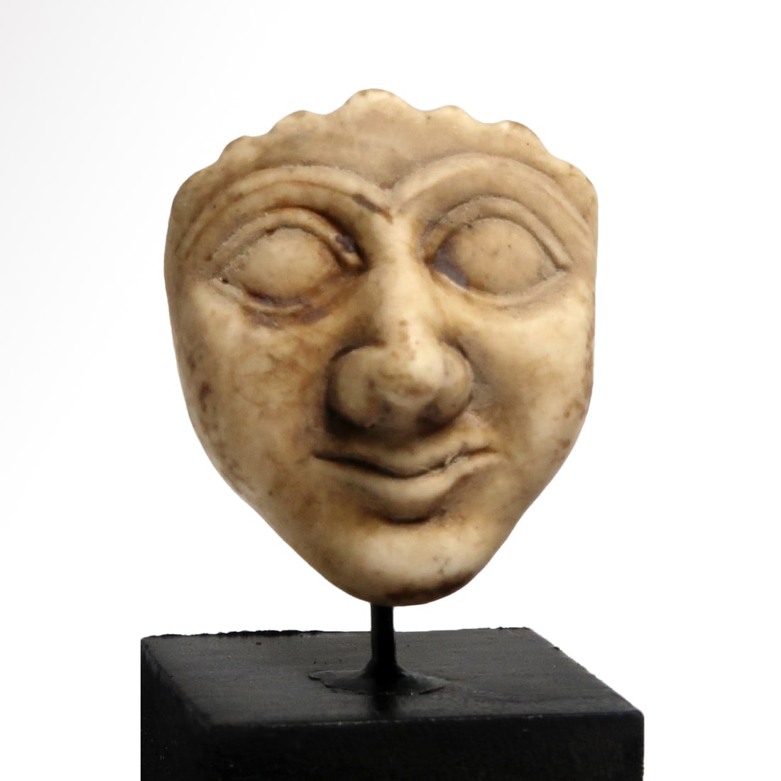 Sumerian Steatite Head of a Man Amulet, c. 2500 B.C. (1 of 7)