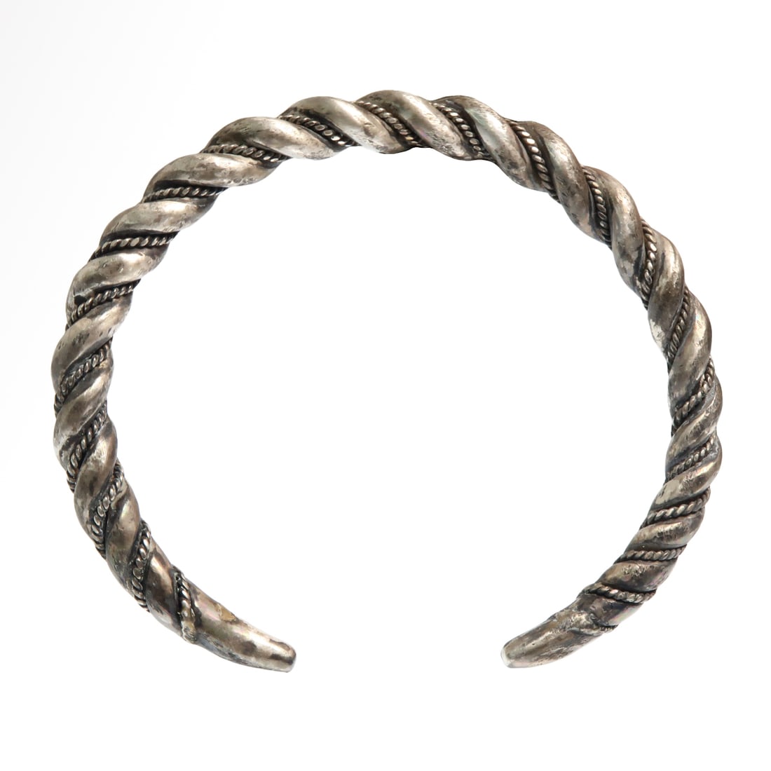 Greek Hellenistic Silver Bracelet, c. 1st Century B.C. (1 of 7)