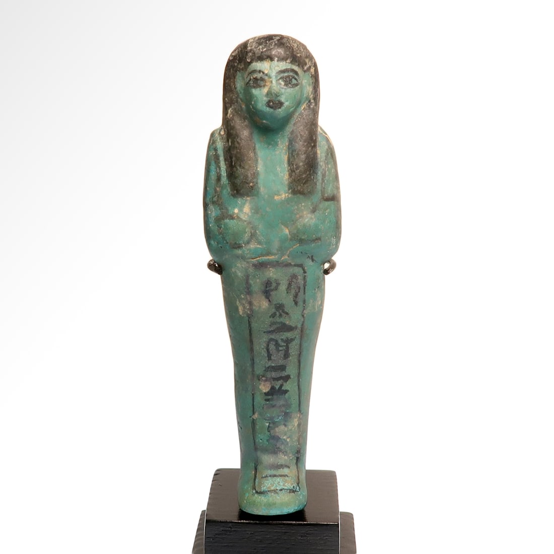 Egyptian Faience Shabti Inscribed to the Royal Scribe, 21st- 22nd Dynasties, c. 1085-730 B.C. (1 of 7)