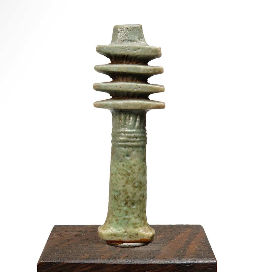 Egyptian Faience Djed Pillar Amulet, c. 600 B.C. (1 of 5)