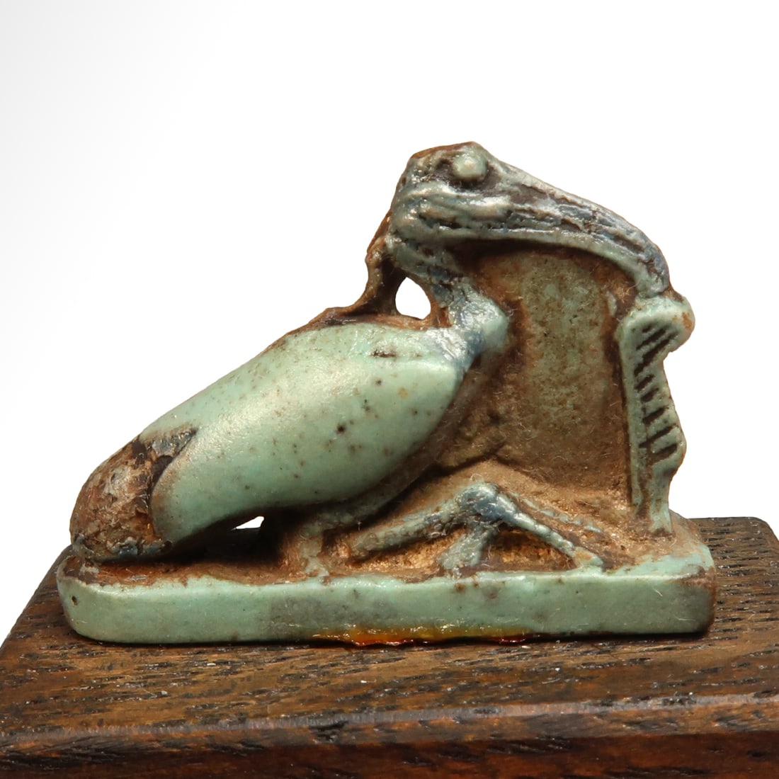 Egyptian Faience Amulet of the Ibis Thoth, c. 1000 B.C. (1 of 6)