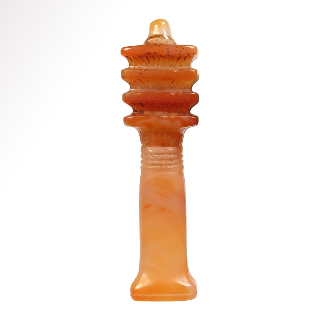Egyptian Banded Agate Djed Pillar Amulet, c. 600 B.C. (1 of 6)