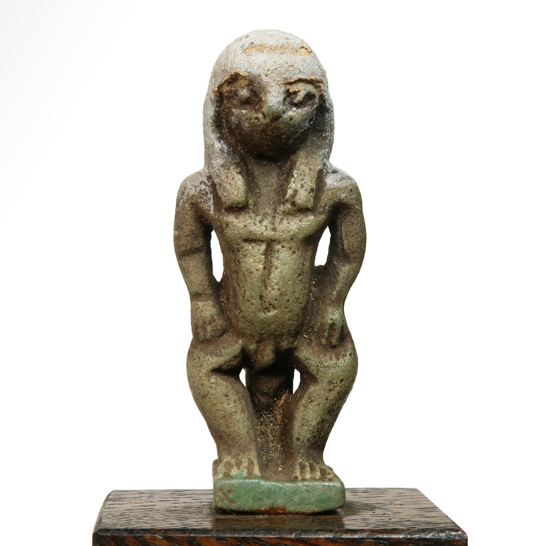 Egyptian Falcon-Headed Anthropomorphic Horus Amulet, Ptolemaic Period, c. 300 B.C. (1 of 6)