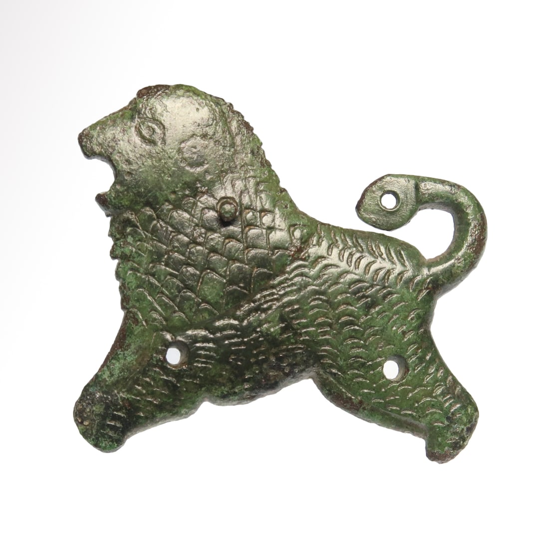 Roman Bronze Lion Horse Harness Mount, c. 4th-6th Century A.D. (1 of 6)