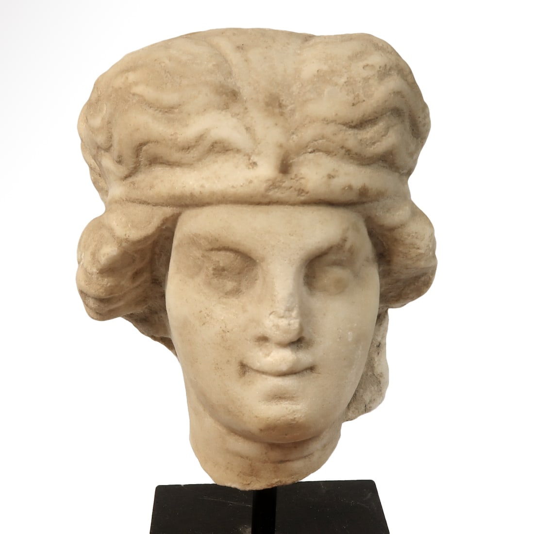 Roman Marble Head of a Lady with Hair band, c. 2nd Century A.D. (1 of 7)