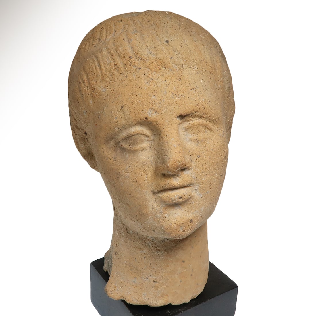 Etruscan Hollow Terracotta Head of a Child, c. 3rd- 2nd Century B.C. (1 of 7)