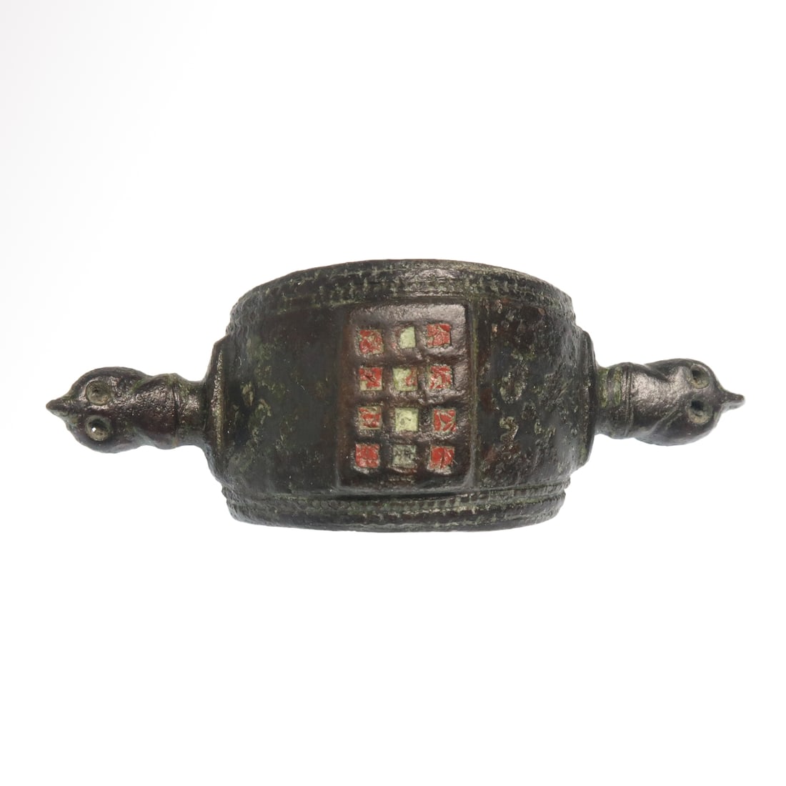 Roman Enamelled Bronze Equal-Arm Brooch, c. 2nd Century A.D. (1 of 6)
