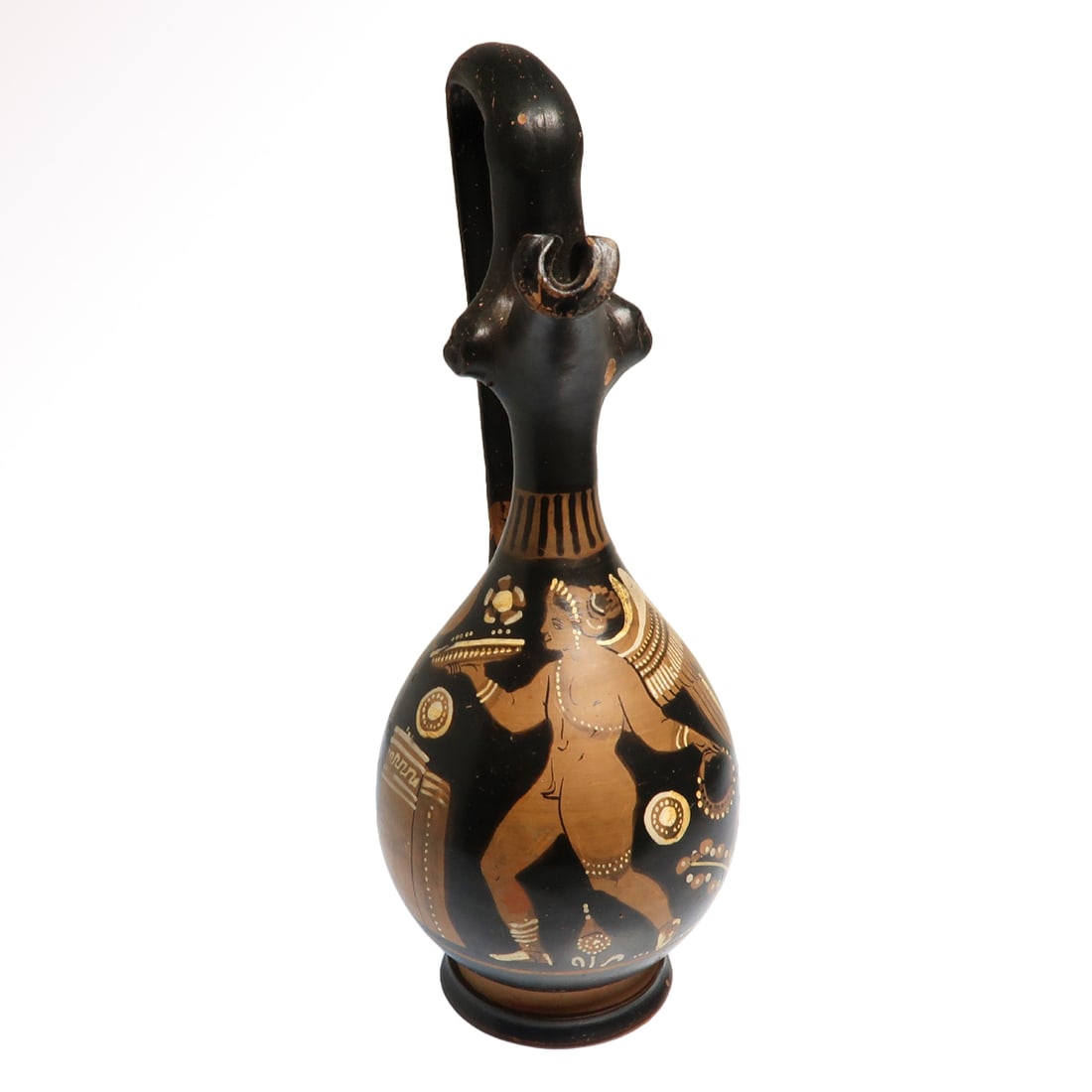 Apulian Red-Figure Pottery Prochous with Eros (Cupid), c. 4th-3rd Century B.C. (1 of 7)