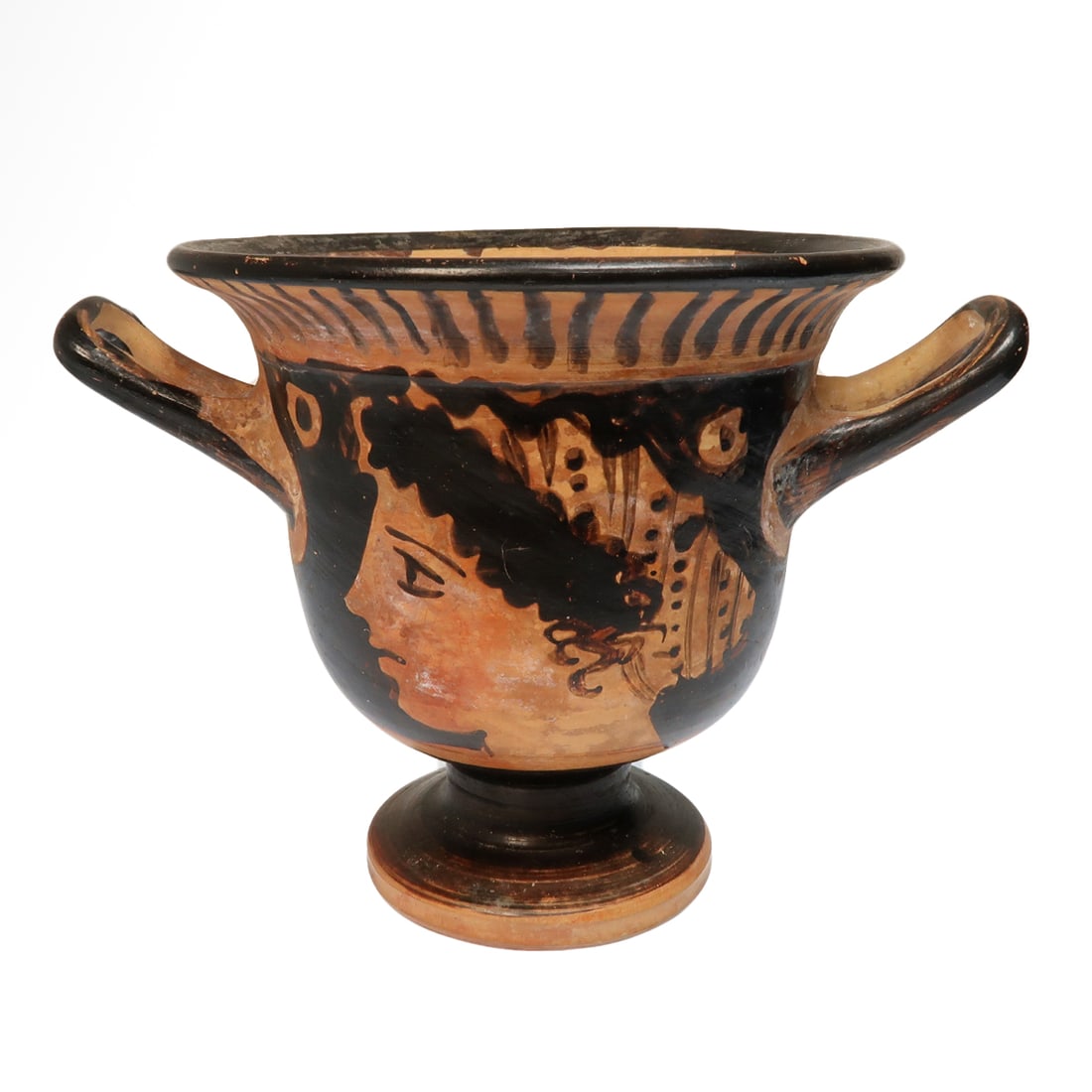 Greek Red Figure Terracotta Bell Krater, Boeotian, c. 5th-4th Century B.C. (1 of 7)