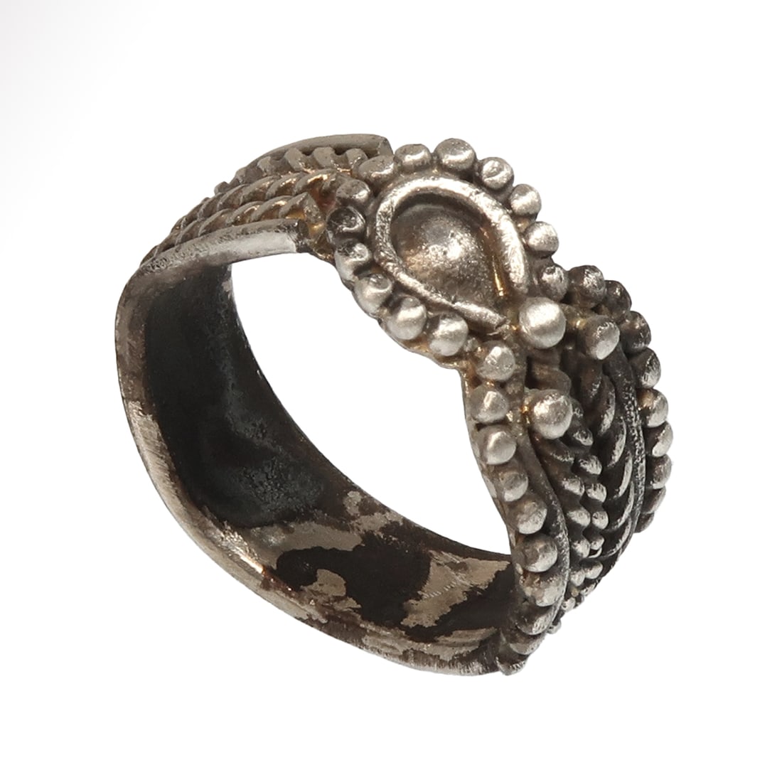 Egyptian Silver Ring with Knot of Isis Tyet, c. 300 B.C. (1 of 7)