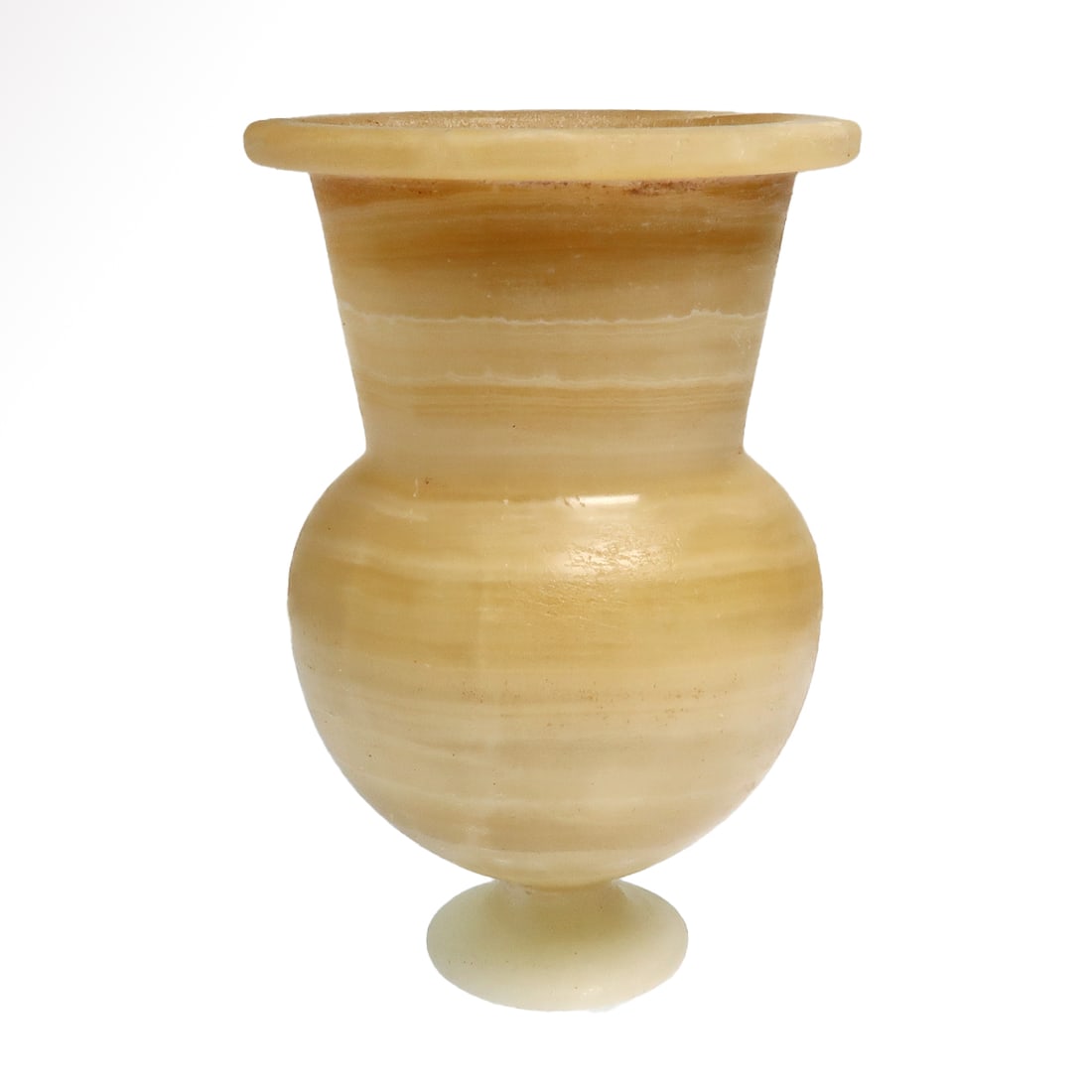 Egyptian Alabaster Vessel, New Kingdom, 18th Dynasty, c. 1567-1320 B.C. (1 of 6)