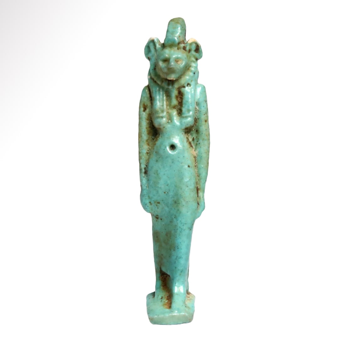 Egyptian Turquoise Faience Amulet of Sekhmet, c. 600 B.C. (1 of 5)