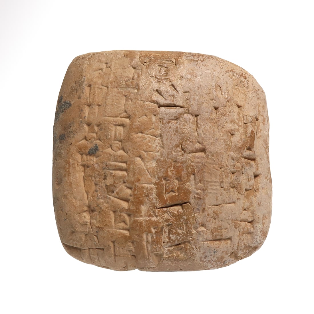 Old Babylonian Administrative Tablet with Traces of Seal Impressions, c. 20th-16th Century B.C. (1 of 6)