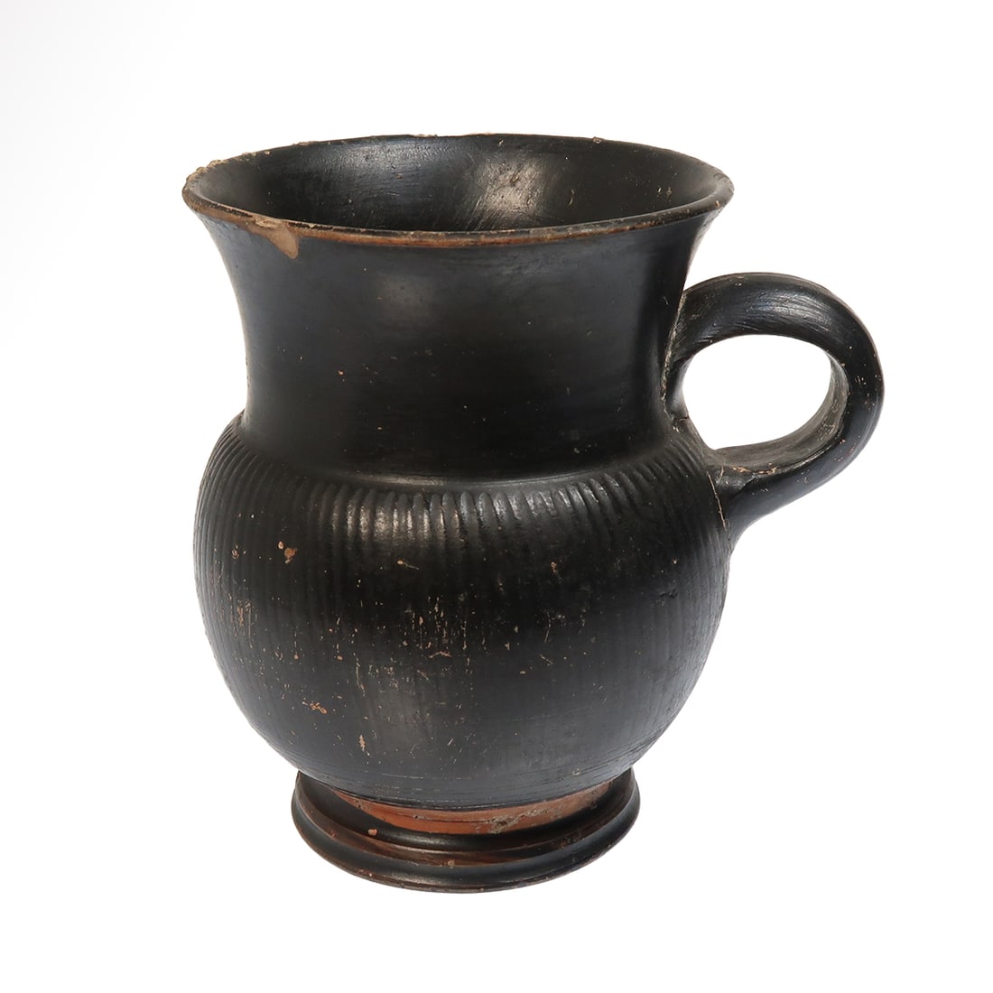 Apulian Gnathian Black Ware Olpe, South Italy, c. 3rd-4th Century B.C. (1 of 6)