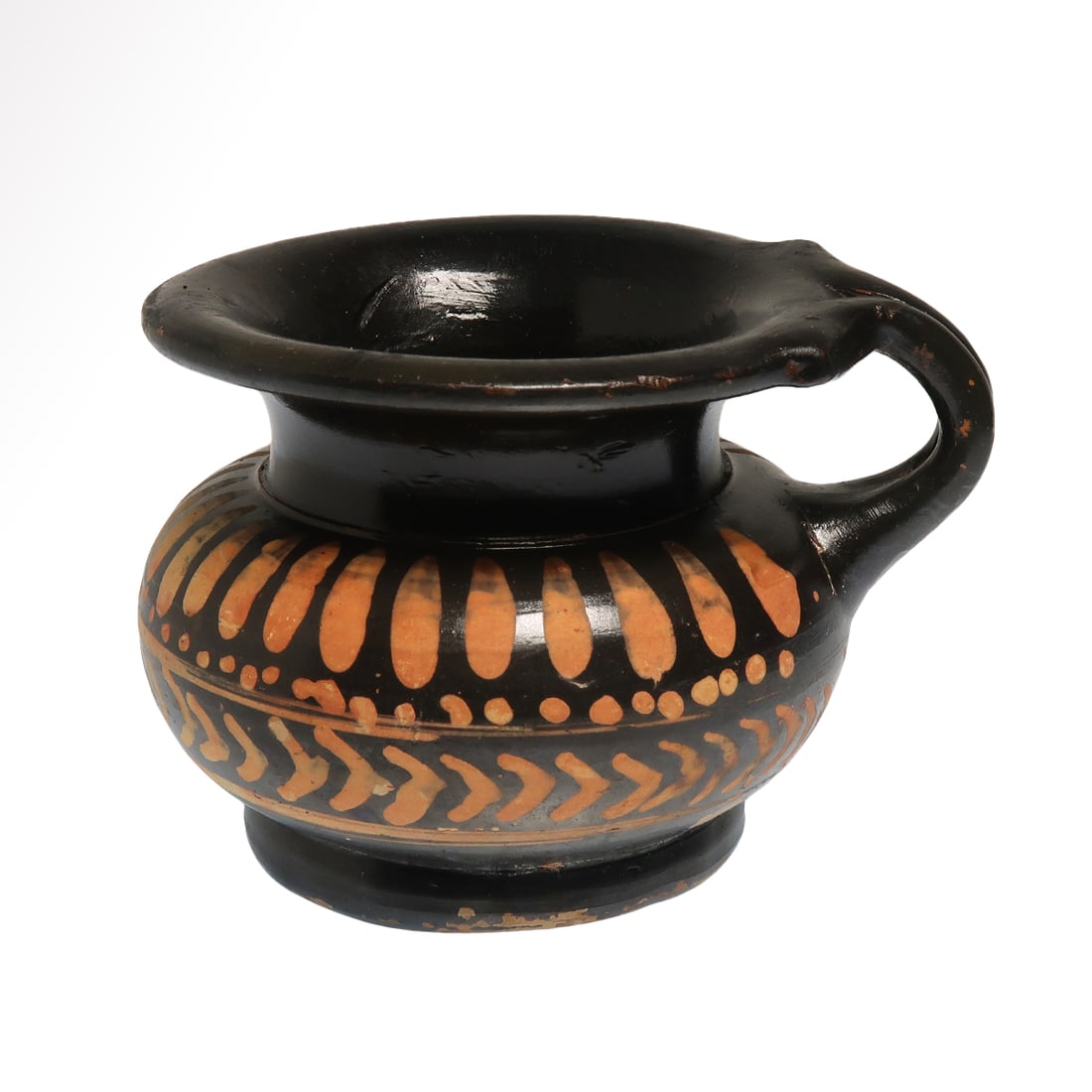 Apulian Xenon Ware Miniature Squat Kantharos, South Italy, c. 4th Century B.C. (1 of 6)