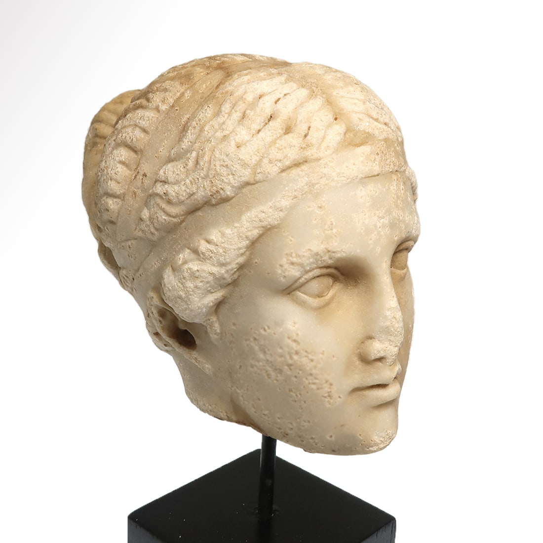 Roman Marble Head of a Lady, c. 2nd-3rd Century A.D. (1 of 7)