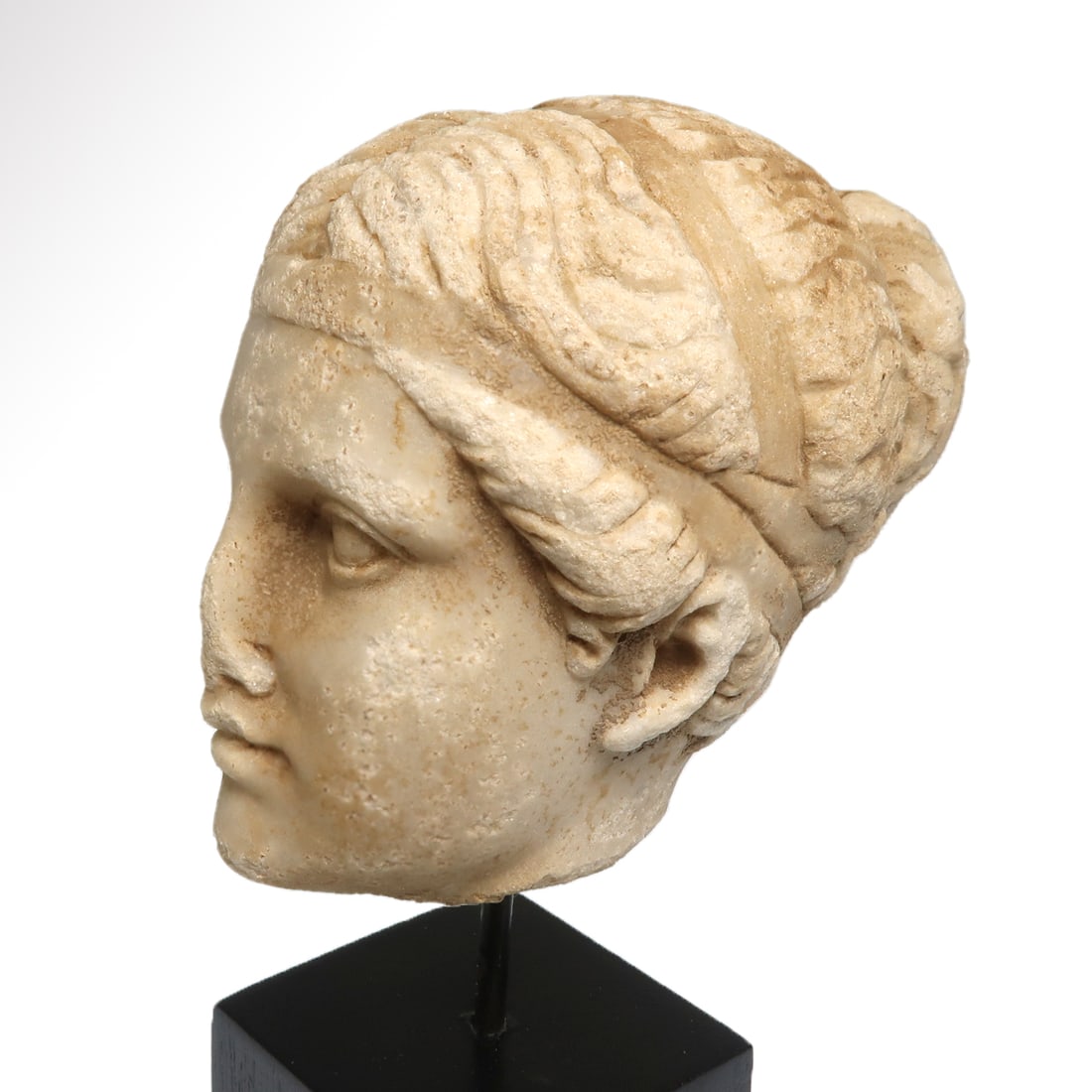 Roman Marble Head of a Lady, c. 2nd-3rd Century A.D. - 3