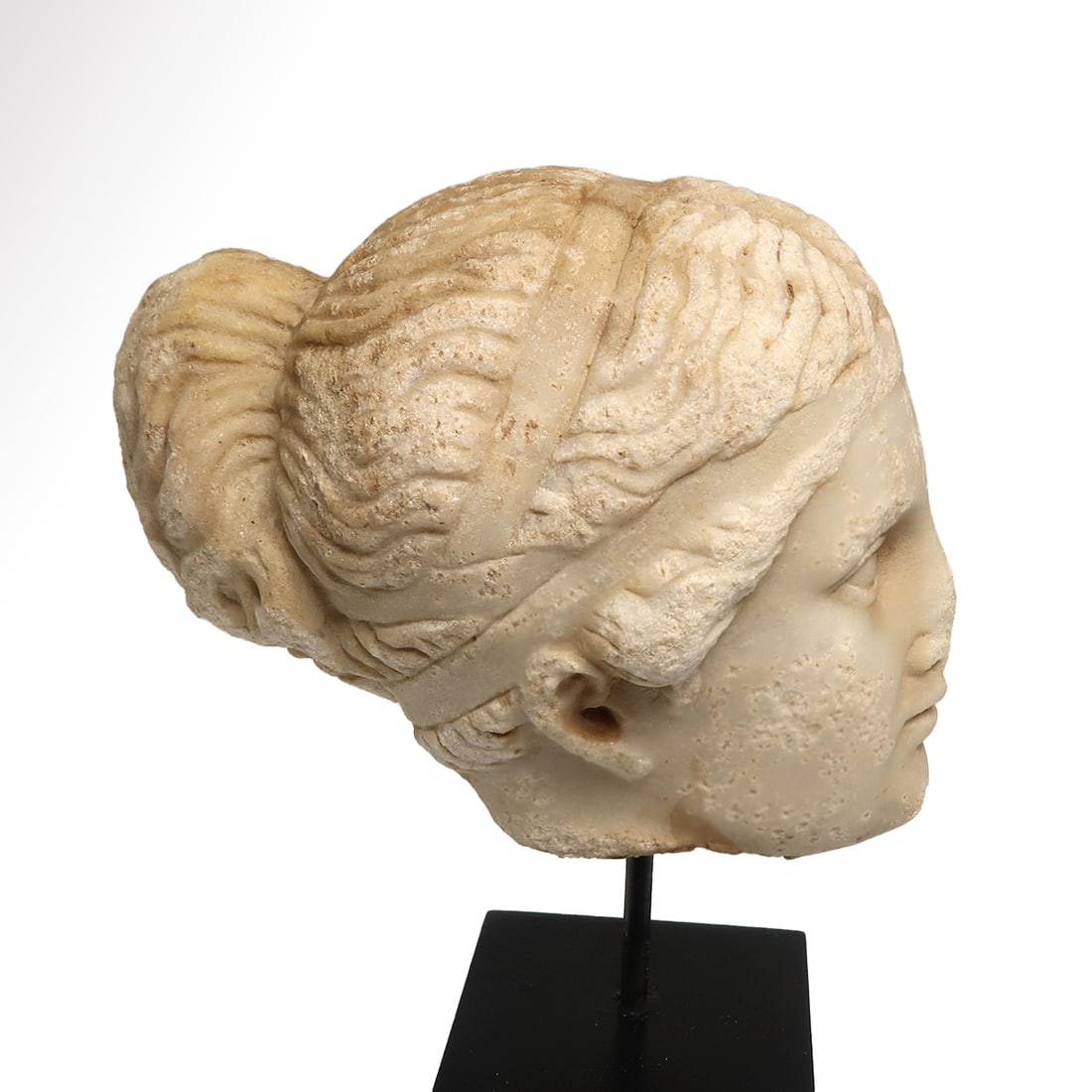 Roman Marble Head of a Lady, c. 2nd-3rd Century A.D. - 4