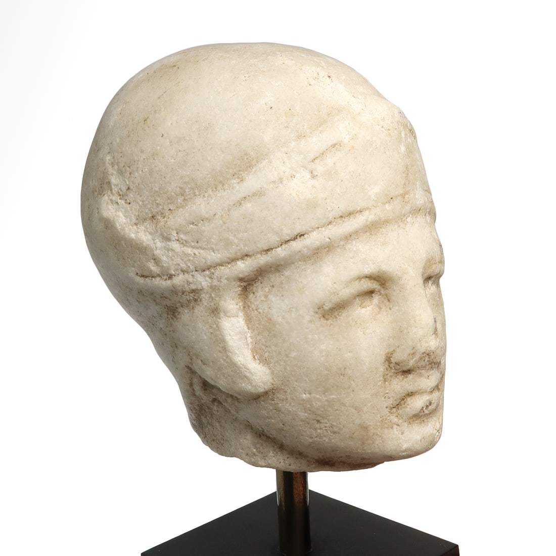 Roman Marble Head of a Soldier, ex. Christie’s, ex. Axel Guttmann, c. 2nd-3rd Century A.D. (1 of 7)