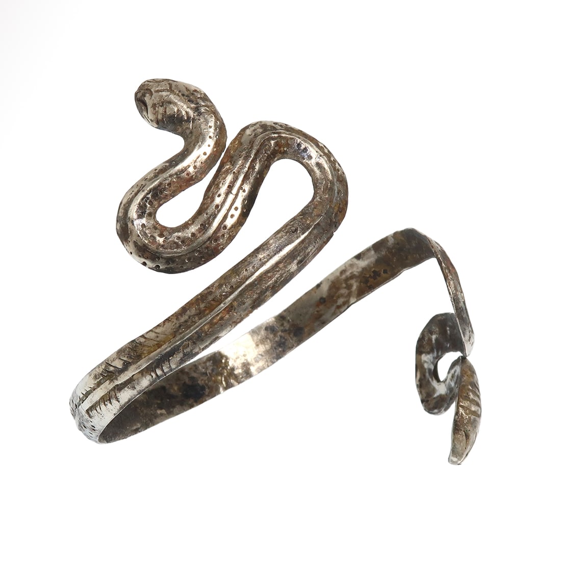 Romano-Egyptian Silver Snake Bracelet, c. 30 B.C./323 A.D. (1 of 7)
