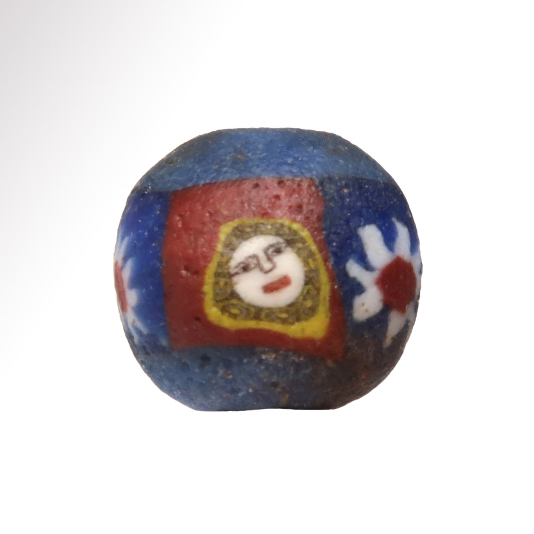 Egyptian Roman Mosaic Glass Face Bead, c. 1st Century A.D. (1 of 7)