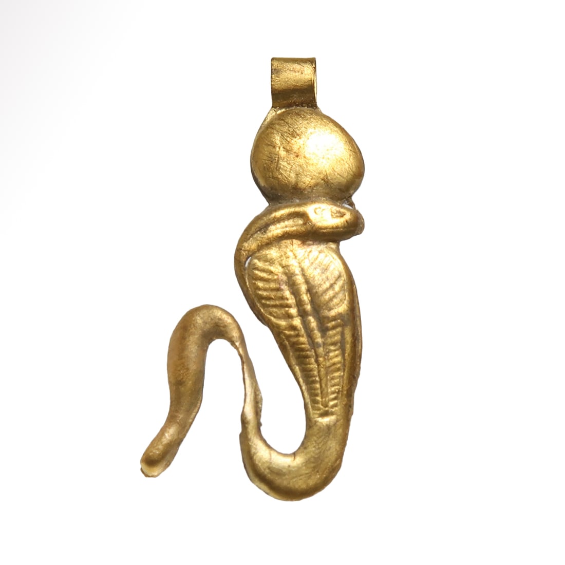 Egyptian Gold Plaque of a Uraeus Cobra, c. 1000 B.C. (1 of 6)