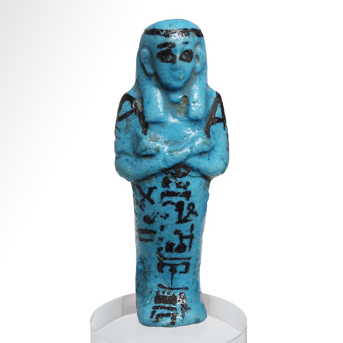 Egyptian Bright Blue Glazed Faience Shabti for Pa-Nefer-Nefer Third Intermediate Period, 21st (1 of 7)