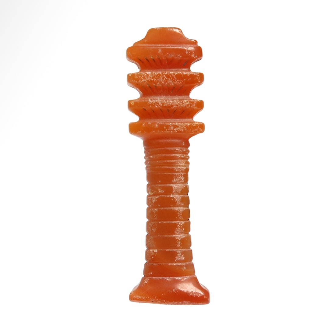 Egyptian Agate Djed Pillar Amulet, c. 600 B.C. (1 of 6)