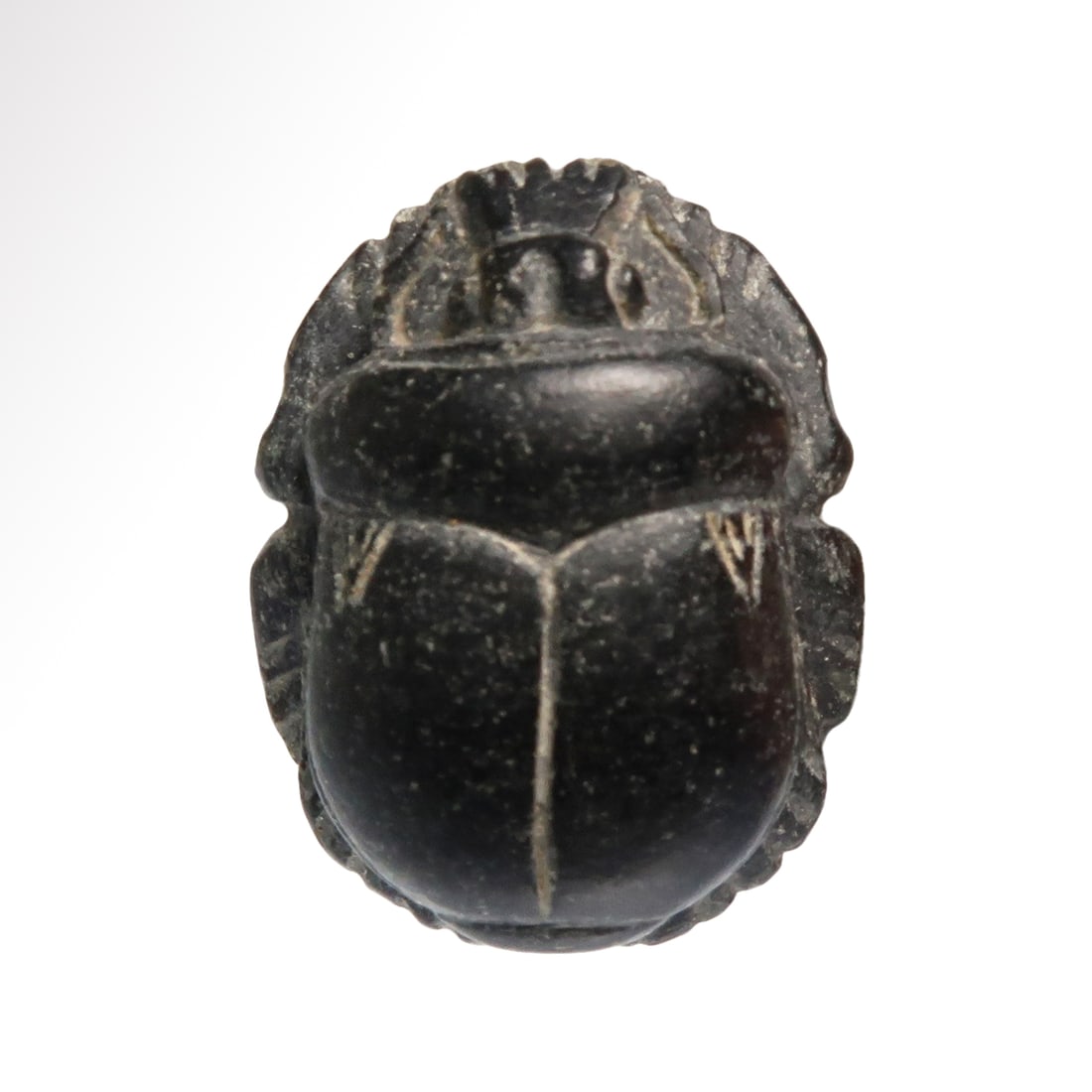 Egyptian Black Steatite Heart Scarab, c. 600 B.C. (1 of 6)