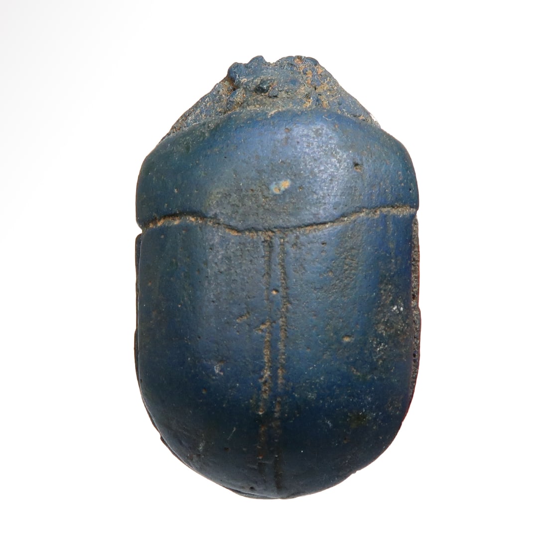 Egyptian Blue Faience Heart Scarab, c. 750-332 B.C. (1 of 6)