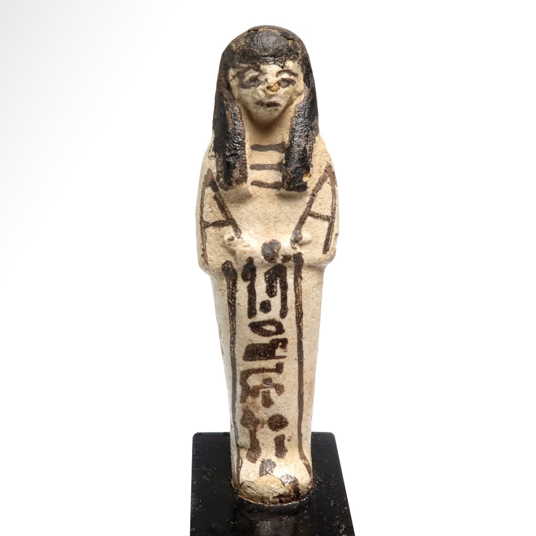 Egyptian White Glazed Faience Shabti for Khay the Steward, Ra-Nefer, New Kingdom, 19th Dynasty, c. (1 of 7)