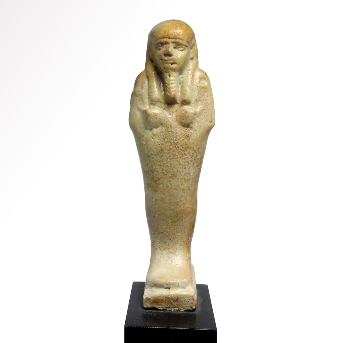 Egyptian Light Green Glazed Faience Shabti, 26th-30th Dynasty, c. 664-343 B.C. (1 of 6)