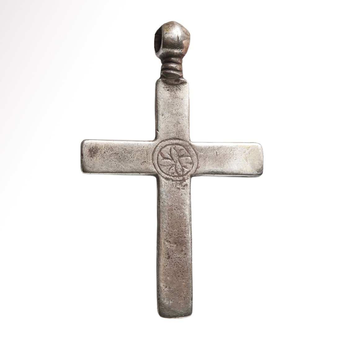 Byzantine Silver Cross with Rosette, c. 10th-12th Century A.D. (1 of 6)
