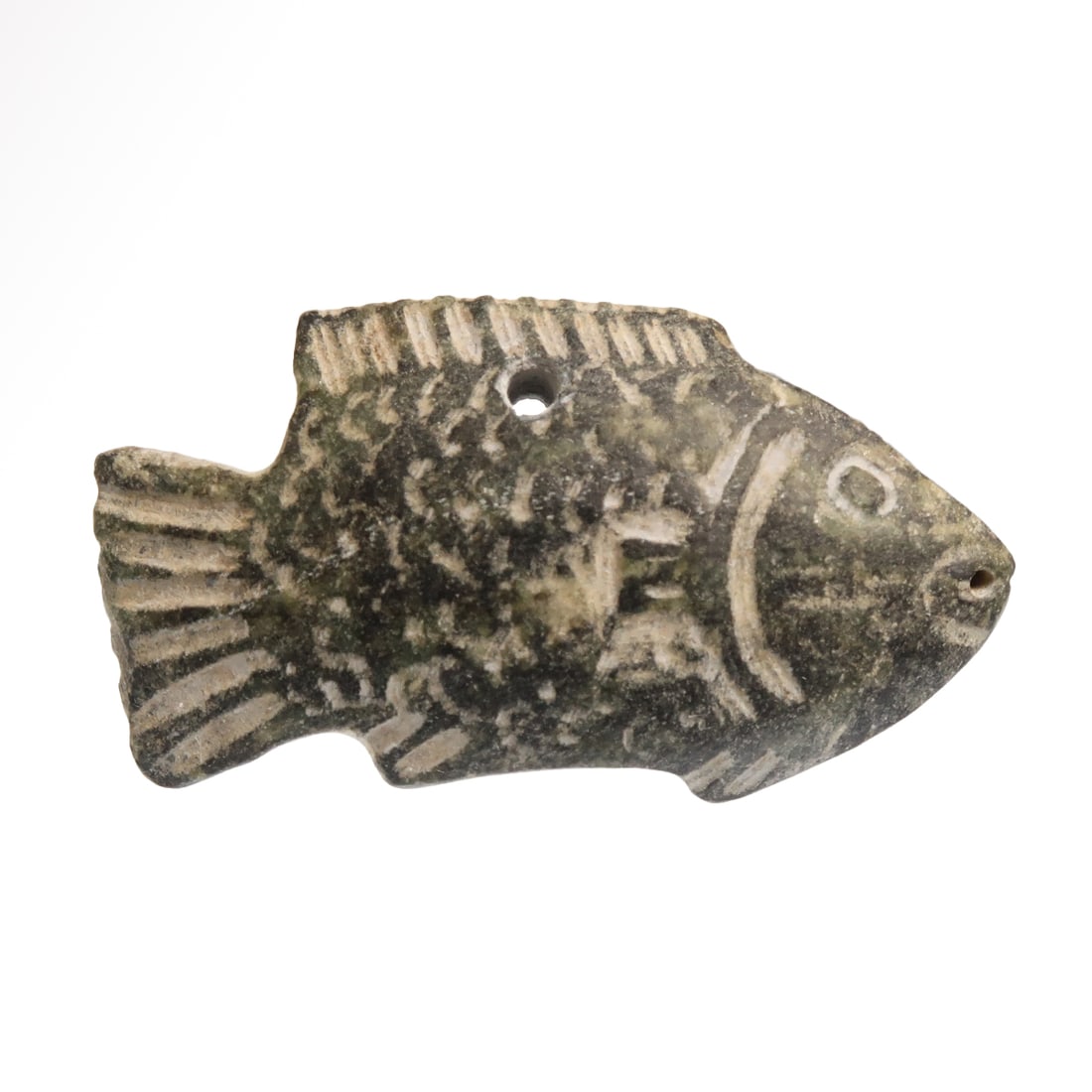 Egyptian Diorite Fish Amulet, c. 300 B.C. (1 of 6)