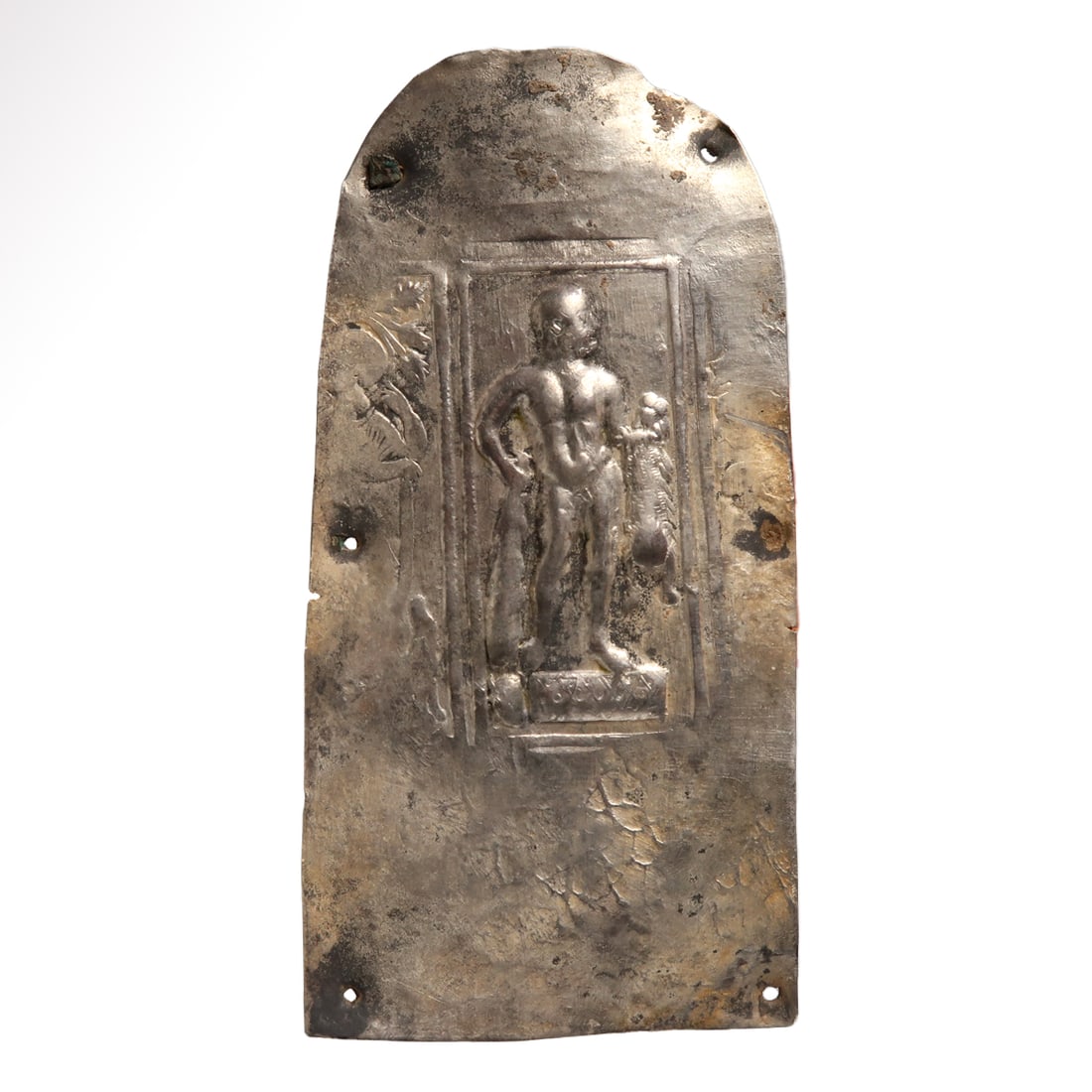 Roman Silver Votive Plaque with Hercules, c. 2nd-4th Century A.D. (1 of 7)
