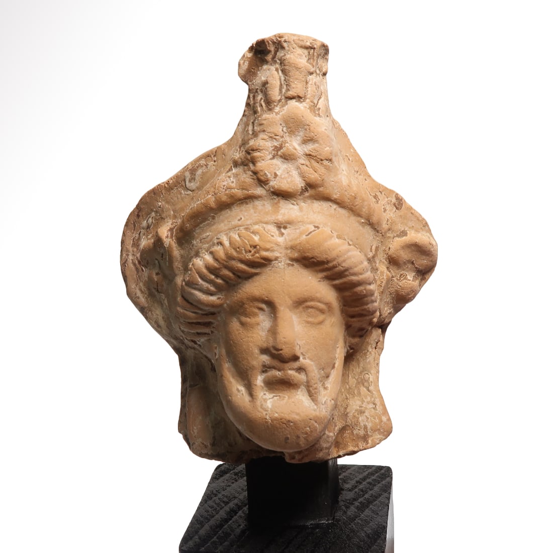 Greek Terracotta Head of a Bearded Man, Taranto, c. 4th Century B.C. (1 of 6)