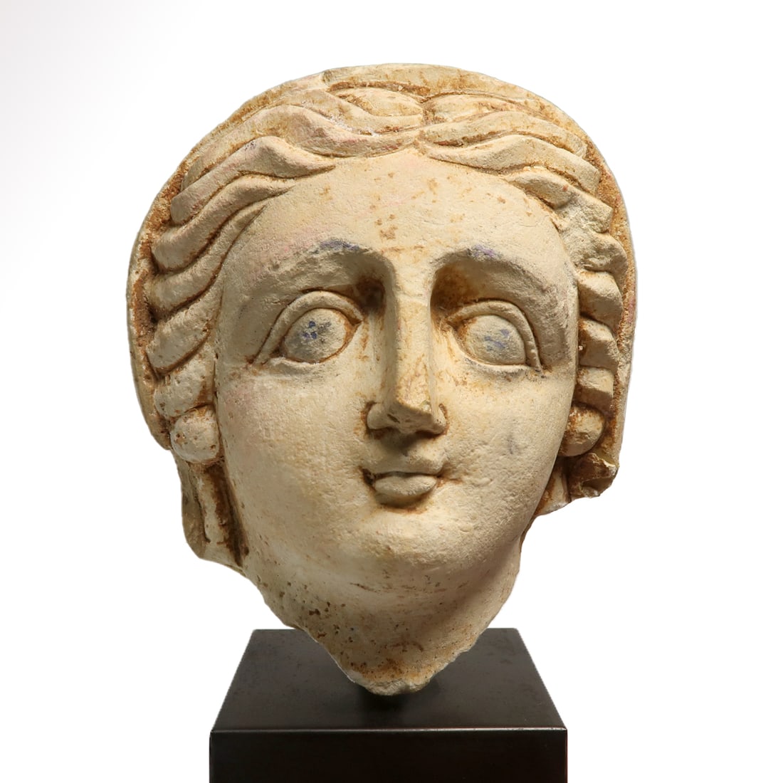 Roman Limestone Head of a Young Lady, East Mediterranean, c. 1st-2nd Century A.D. (1 of 5)