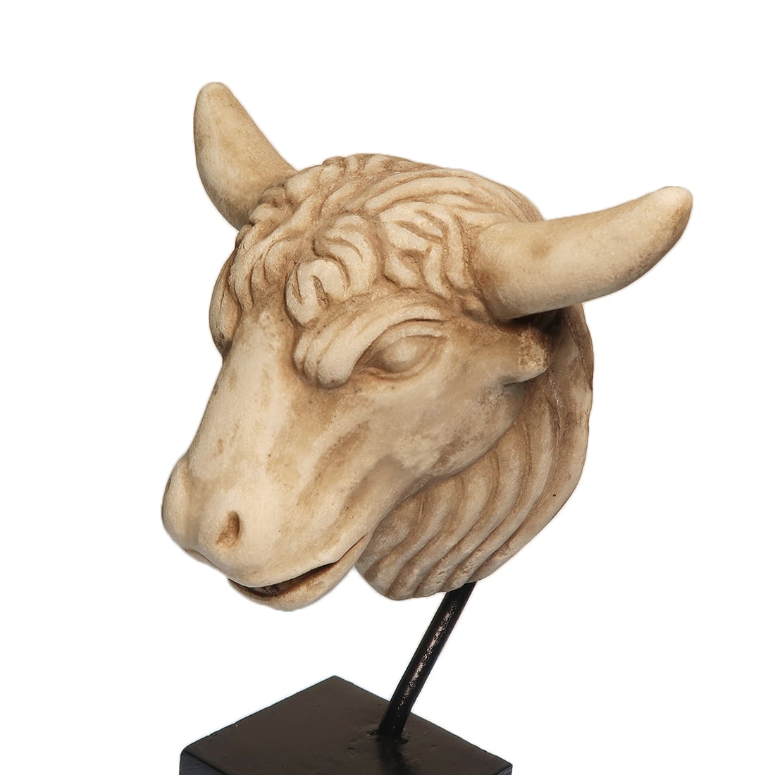 Roman Marble Head of a Bull, c. 2nd-3rd Century A.D. (1 of 7)