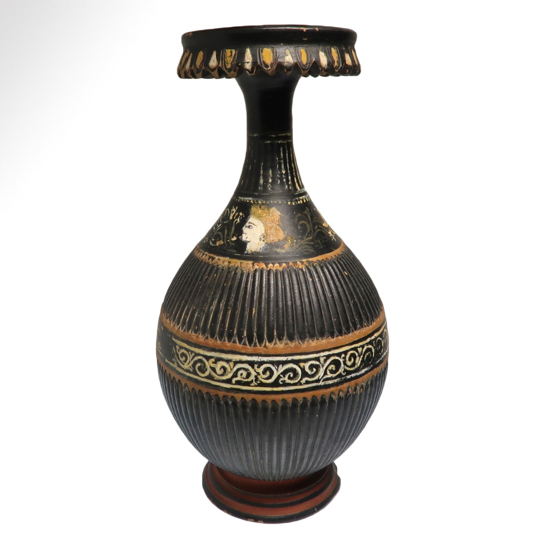 Greek Gnathian Ware Vase, Alexandria Group, South Italy, c. 310-280 B.C. (1 of 7)