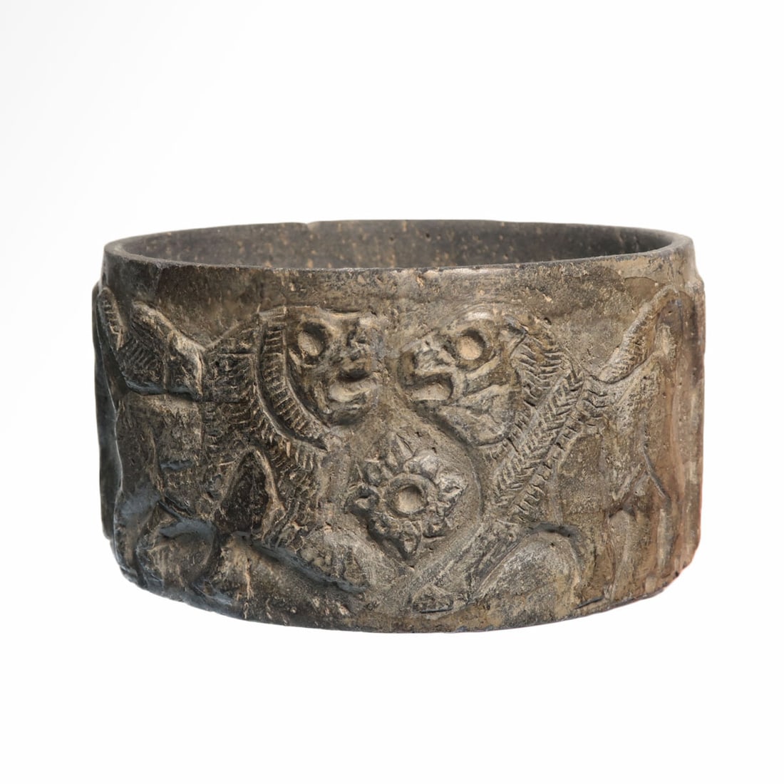 Bactrian Chlorite Vessel with Lions, c. 2200 B.C. (1 of 7)