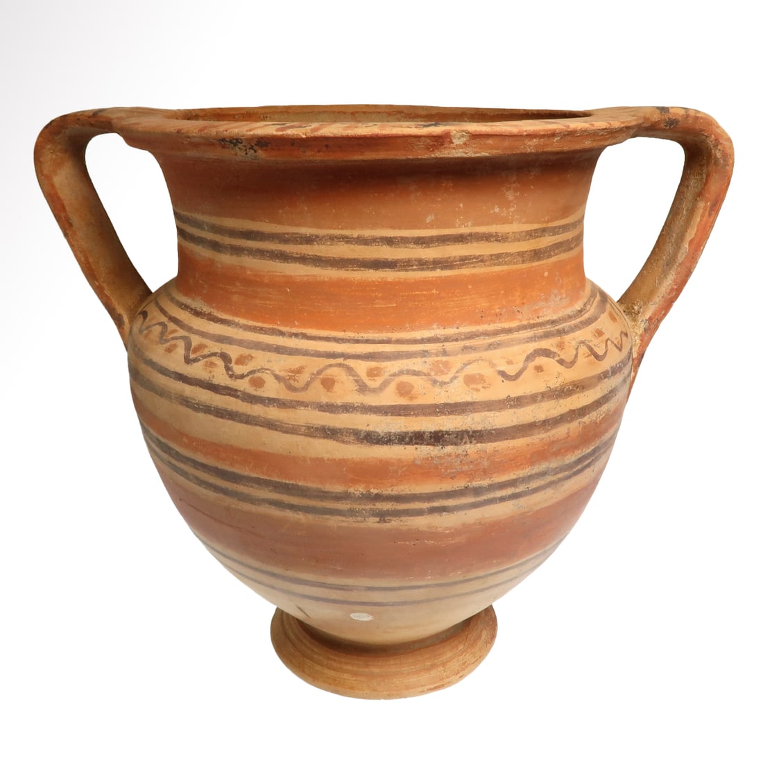 Very Large Messapian Pottery Krater, South Italy, c. 4th Century B.C. (1 of 6)