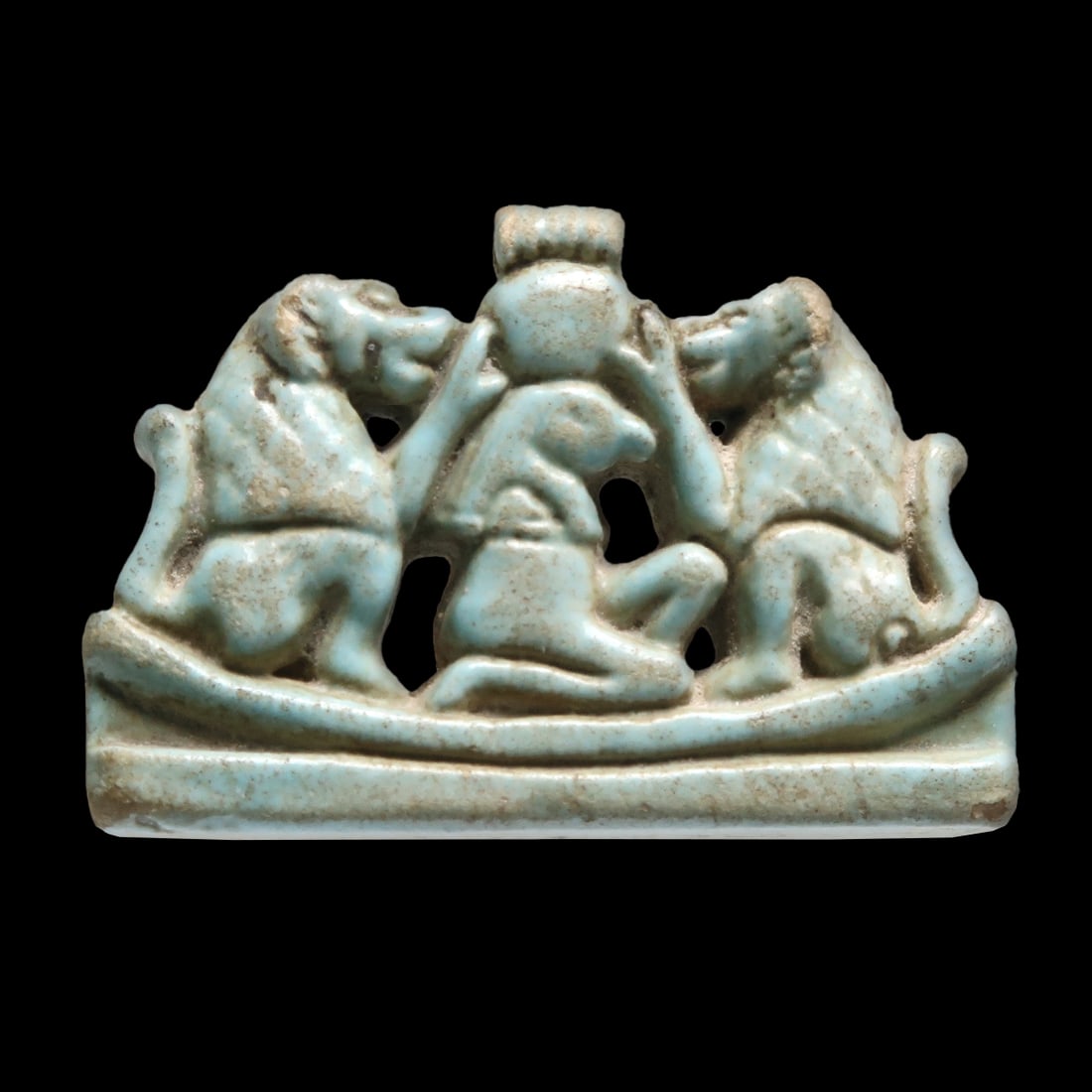 Egyptian Faience Amulet, Third Intermediate Period, c. 1000 B.C. (1 of 6)